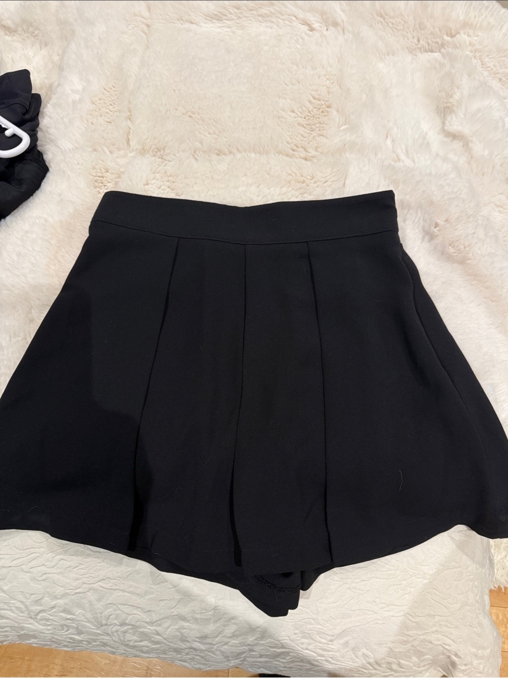 Zara Black Women's Pleated Skort - Classic Style